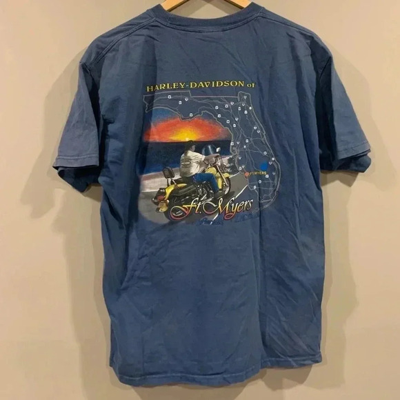 Harley  Davidson Motorcycles T-Shirt ~2000 - Picture 2 of 7